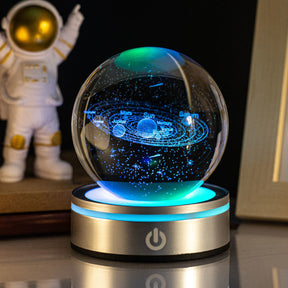 Creative 3D Inner Carving Luminous Crystal Ball